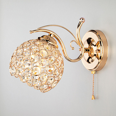 Бра EUROSVET 7777/1 золото E27 60W купить Бра