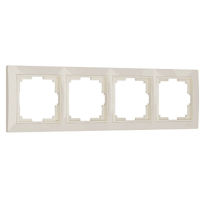 Рамка 4 поста Werkel WL03-Frame-04 слоновая кость basic W0042003 купить Werkel  Рамки