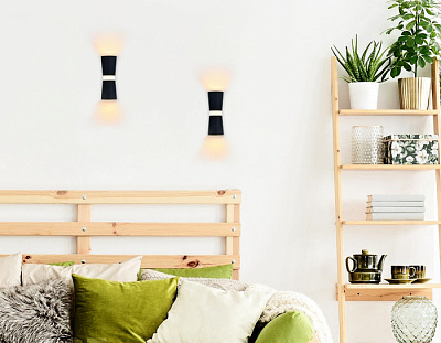 Бра Ambrella FW196 BK/S 12W черный/песок светодиодный купить Бра