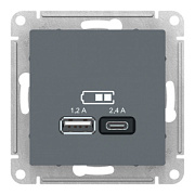 купить Розетка USB 2 порта AtlasDesign Грифель SE ATN000739 AtlasDesign