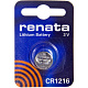 Батарейка Renata CR1216 BL1 купить Батарейки, Аккумуляторы, з/у