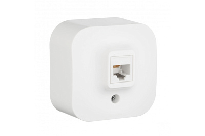 Розетка телефонная RJ11 Legrand Quteo 782214 Белая купить Legrand QUTEO/PLEXO накладные
