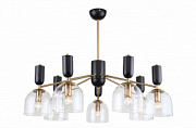 купить Люстра ламповая LINVEL LV 9408/7 Джун Чёрный/Золото E14 40W*7 Ламповые люстры