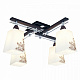Люстра потолочная Citilux Креол CL145141 Хром Венге купить Ламповые люстры