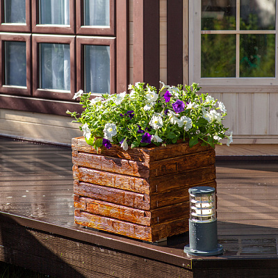 Уличный светильник Elektrostandard Techno 1508 серый купить Садово-парковые