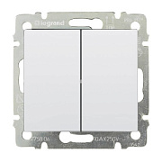 купить Выключатель 2 клавишный Legrand Valena Белый 774405 Legrand Valena