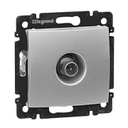 купить Розетка телевизионная TV проходная 14 дБ Legrand Valena 770131 Алюминий Legrand Valena