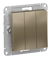 купить Выключатель 3 клавишный AtlasDesign Шампань SE ATN000531 AtlasDesign