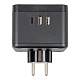 Разветвитель UNIEL S-GES2-16SBUC BLACK 16A з/к 2гн+2USB+1TYPE C+ночник купить Разветвители, Переходники