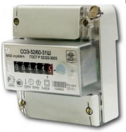 купить Счетчик АГАТ 1-3 ( 60А 1-фазн. 1-тариф. 1кл.точн.)/СОЭ-52/60-31Ш Счетчики