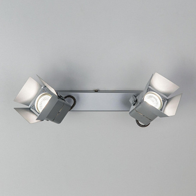 Спот CITILUX CL526521S Рубик хром матовый GU10 2*50W купить Споты