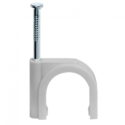 Скоба 10мм круглая пластиковая (20шт) купить Комплектующие