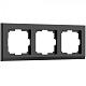 Рамка 3 поста Werkel WL04-Frame-03 черный W0031808 купить Werkel Рамки