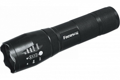 Фонарь ручной Focusray 953 акк-р 18650 1,2Ah CREE XML T6 LED 10W металл чёрный 5 режимов купить Фонари