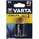 Батарейка Varta 4122.101.411 Longlife Extra 6LR61/6F22 B купить Батарейки, Аккумуляторы, з/у