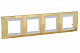 Рамка 4 поста Unica Хамелион Золото Бежевый  MGU66.008.504  купить Unica Хамелион Рамки