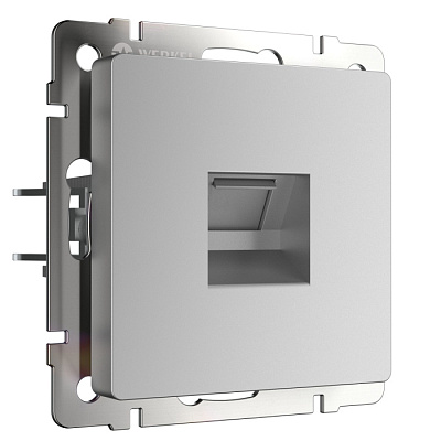 Розетка компьютерная Werkel WL06-RJ-45 серебро W1181006  купить Werkel