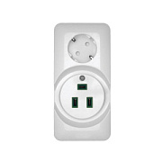 купить Розетка+пластина для электроплиты BYLECTRICA БРА32-016 ОУ 32А 250В белый Разъемы электроплит