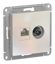 купить Розетка двойная RJ45+TV AtlasDesign Жемчуг SE ATN000489 AtlasDesign