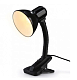 Лампа настольная Ambrella DE7710 BK Чёрный E27 40W прищепка купить Настольные