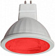 Лампа св/д MR16 7W GU5.3 красный  Ecola купить Цветные