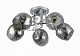Люстра ламповая LINVEL LV 9307/5 Рут Хром E27 40W *5 купить Ламповые люстры