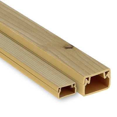 Кабель-канал светлое дерево 25*16  2m купить Кабель несущие системы