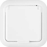 купить Розетка одноместная з/к Светоприбор РС16-289 СУ IP44 белая 16А 250В IP44 - IP56