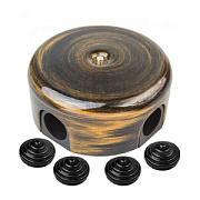 купить Коробка распределительная Бирони B1-521-25-K D78 бронза пластик БИРОНИ пластик