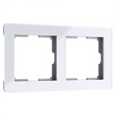 Рамка 2 поста Werkel Acrylic W0022701 белый купить Werkel  Рамки
