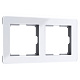 Рамка 2 поста Werkel Acrylic W0022701 белый купить Werkel  Рамки