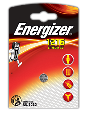 купить Батарейка Energizer CR 1216 BL1 Батарейки, Аккумуляторы, з/у