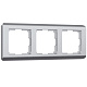 Рамка 3 поста Werkel WL12-Frame-03 серебро рифленый W0032106  купить Werkel  Рамки