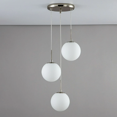 Подвесной светильник CITILUX CL102034 Томми Белый матовый Хром E14*3 купить Подвесные светильники