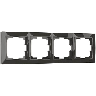 Рамка 4 поста Werkel WL03-Frame-04 серо коричневый basic W0042007 купить Werkel  Рамки