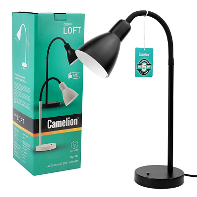 Лампа настольная Camelion KD-437 C02 черный Е27 40W купить Настольные