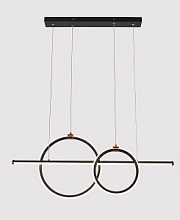 купить Подвес Linvel MS1179/3 Селсо 108W Чёрный/золото 3000-6000K 3571Lm диммируемый с ПДУ Подвесные светильники