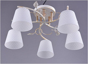 купить Люстра ламповая LINVEL LV 10009/5 Лулу Белое золото золото E27 40W *5 Ламповые люстры