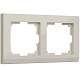 Рамка 2 поста Werkel WL04-Frame-02 слоновая кость W0021803 купить Werkel  Рамки