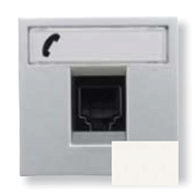 купить Розетка телефонная 2-модульная ABB Zenit Белый N2217.6 BL  ABB Zenit