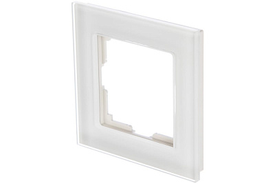 Рамка 1 пост Werkel WL01-Frame-01 белое стекло W0011101 купить Werkel  Рамки