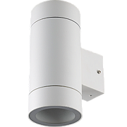 купить Светильник ECOLA 8013A прозрачный цилиндр металл белый матовый IP65 2*GX53 Садово-парковые