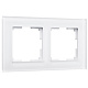 Рамка 2 поста Werkel WL01-Frame-02 белое матовое стекло W0021105 купить Werkel  Рамки