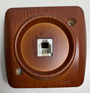 купить ALSU розетка ОУ телефонная 1-местная.вишня EL-BI ALSU EL-BI накладные