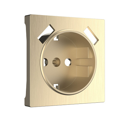 Накладка для розетки USB Werkel WL10-USB-CP шампань рифленый купить Werkel