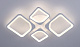 Люстра светодиодная LINVEL MS 1027 Илль 44-100W 3000-6000K Белый 6000Lm ПУЛЬТ купить Светодиодные люстры