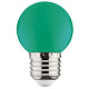 Лампа светодиодная G45 1W E27 68Лм зеленый Horoz купить Цветные