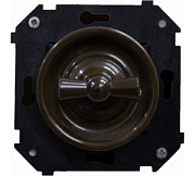 купить Выключатель 2кл проходной  Бирони Шедель В3-202-22 Коричневый (встр) БИРОНИ встройка