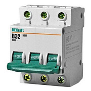 купить DEKraft Автоматический выключатель 3P 32A х-ка C 4.5kA DEKraft