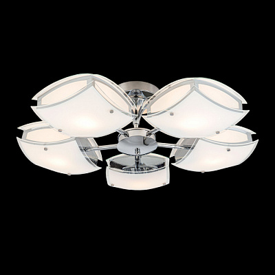 Люстра ламповая CITILUX CL161151 Берген Хром E27 5* 75W купить Ламповые люстры
